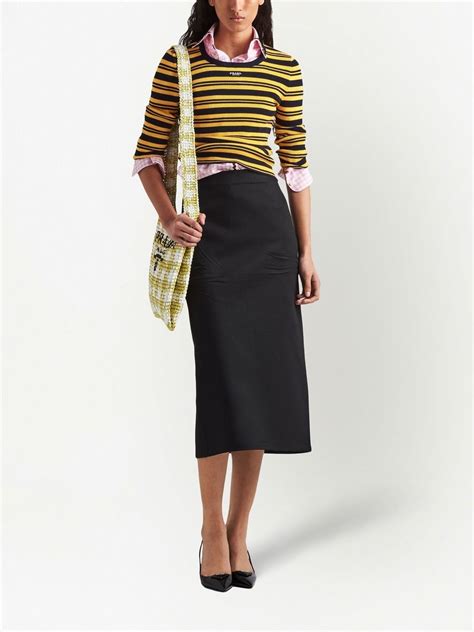 prada kilt skirt|prada denim skirt.